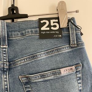 Joe’s high rise wide leg jeans